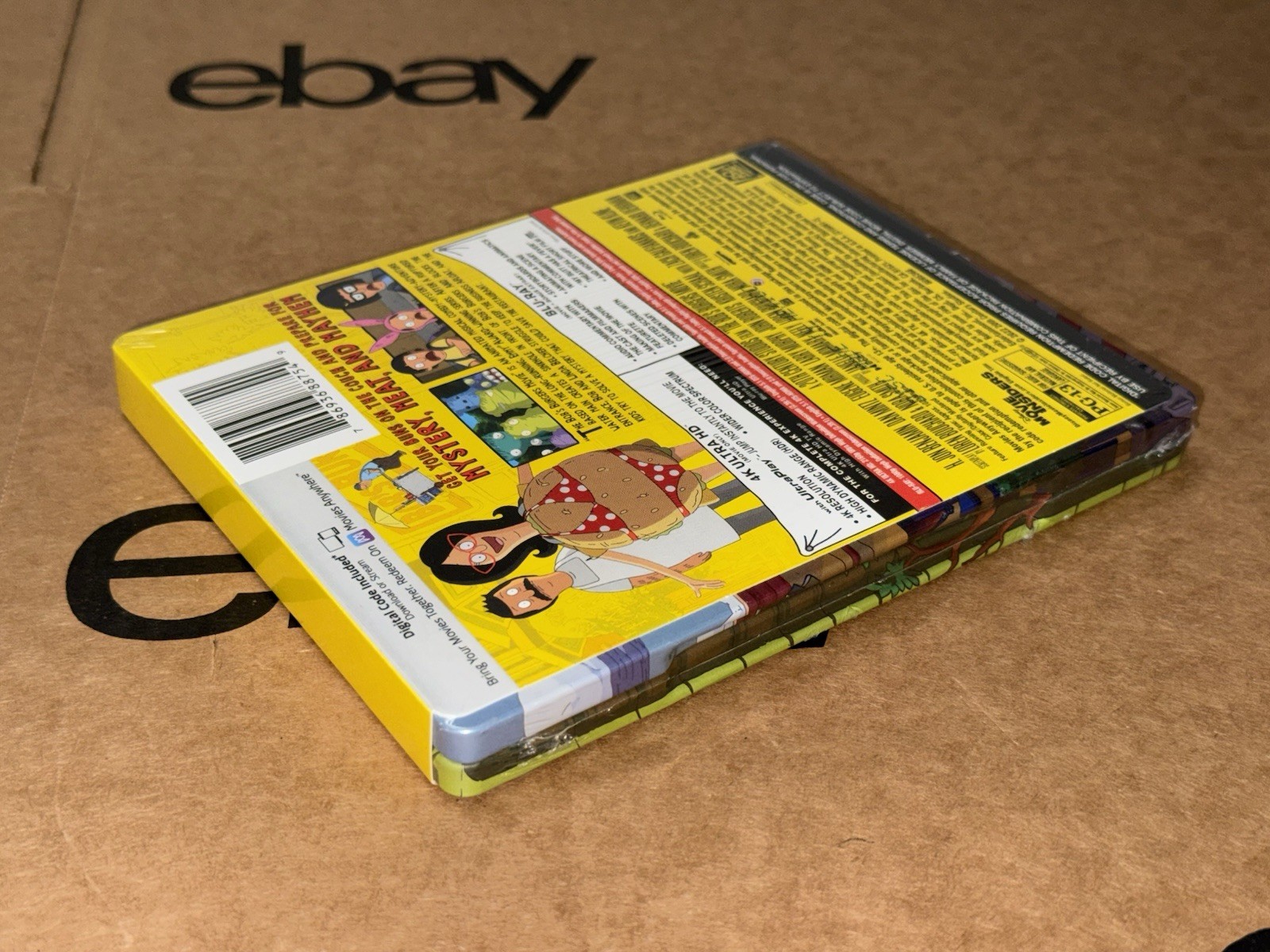 The Bob’s Burgers Movie Best Buy Exclusive SteelBook 4K Blu-ray 2022 NEW SEALED