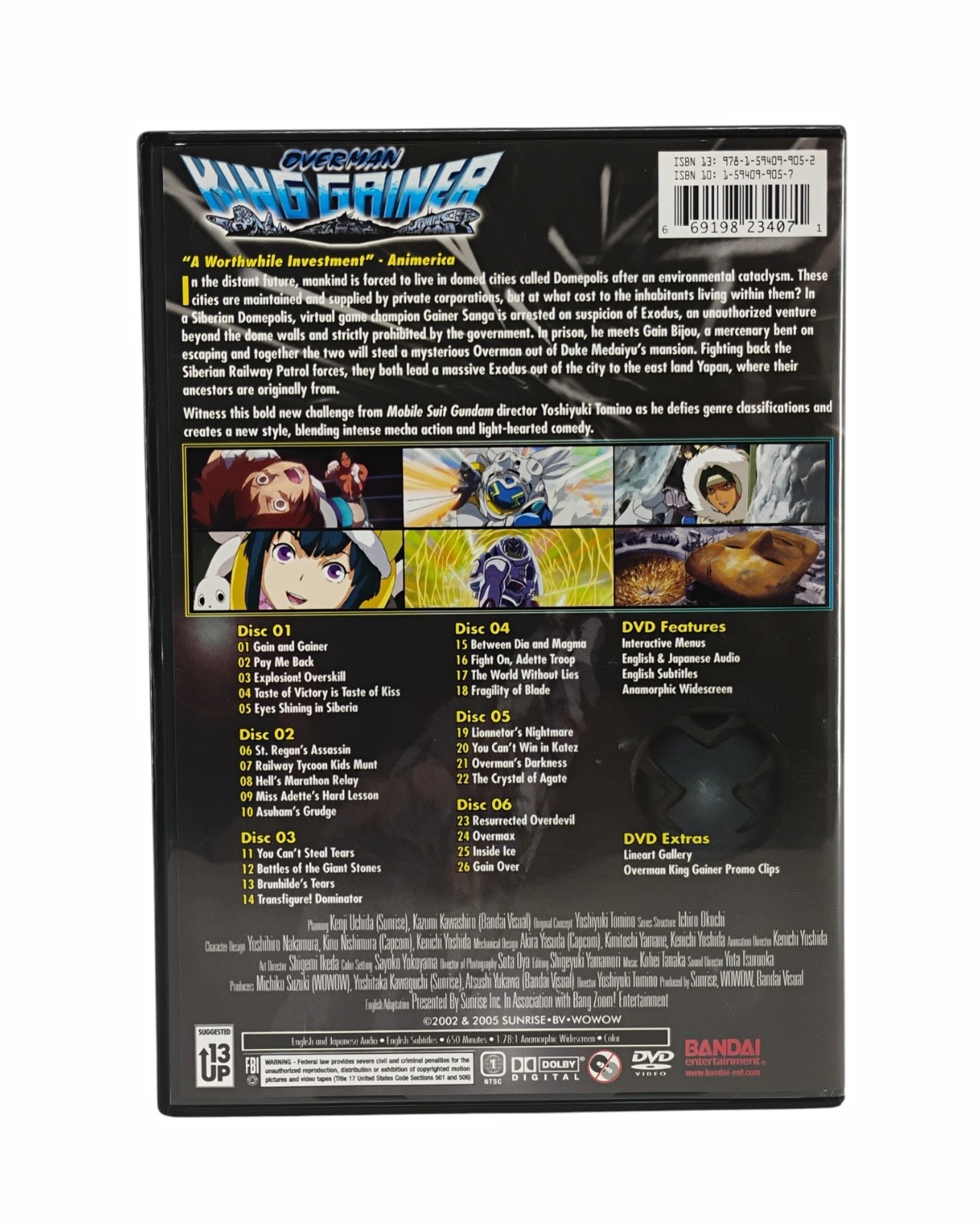 Overman King Gainer – 6 DVDs Collection (DVD, 2008, 6-Disc Set) Anime Legends