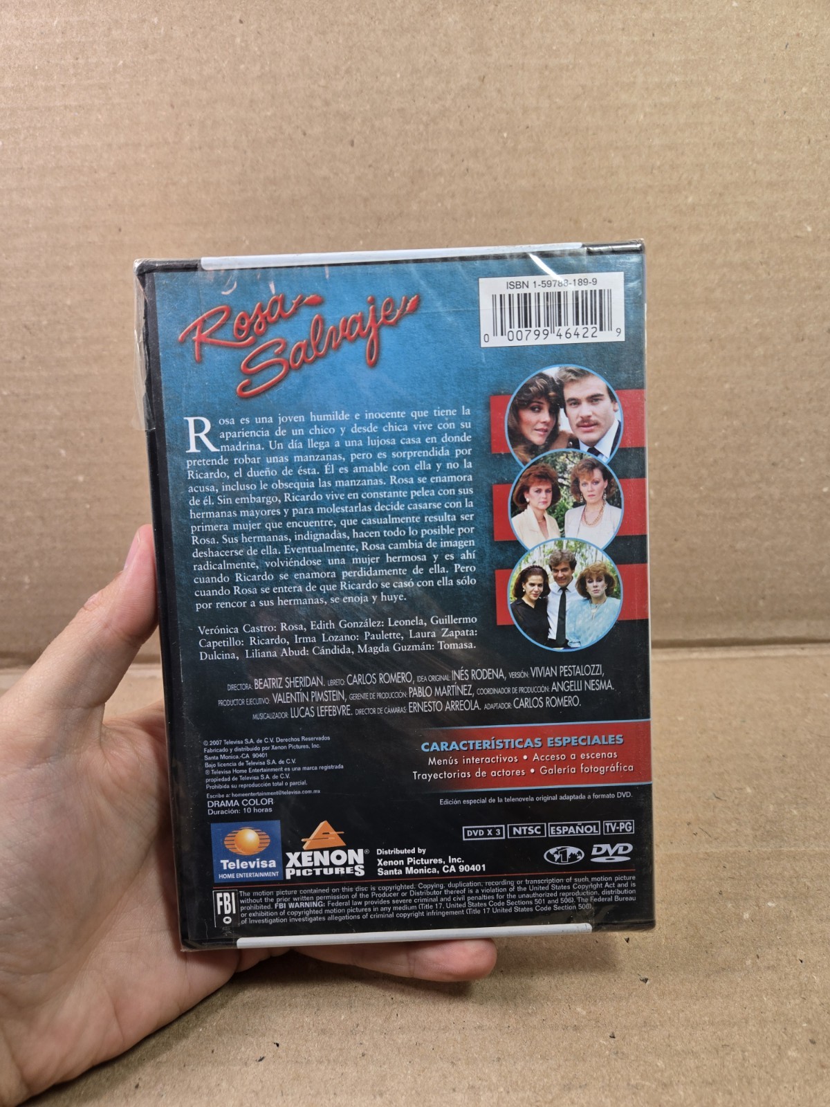 Rosa Salvaje (DVD, 2007, 3-Disc Set) Spanish Telenovelas Clasicas Brand New