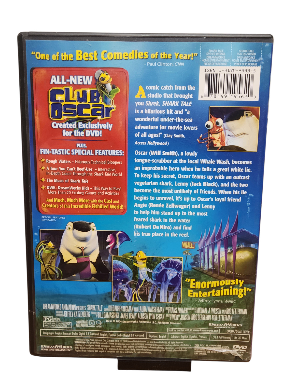Shark Tale DVD 2004 Full Screen Will Smith Robert De Niro Jack Black