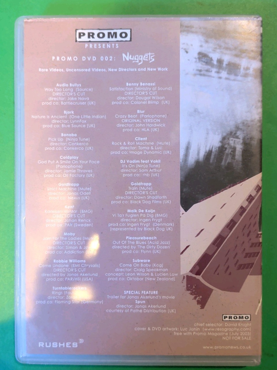 Various – Promo Presents DVD002: Nuggets Music Video DVD Blur Coldplay Bjork