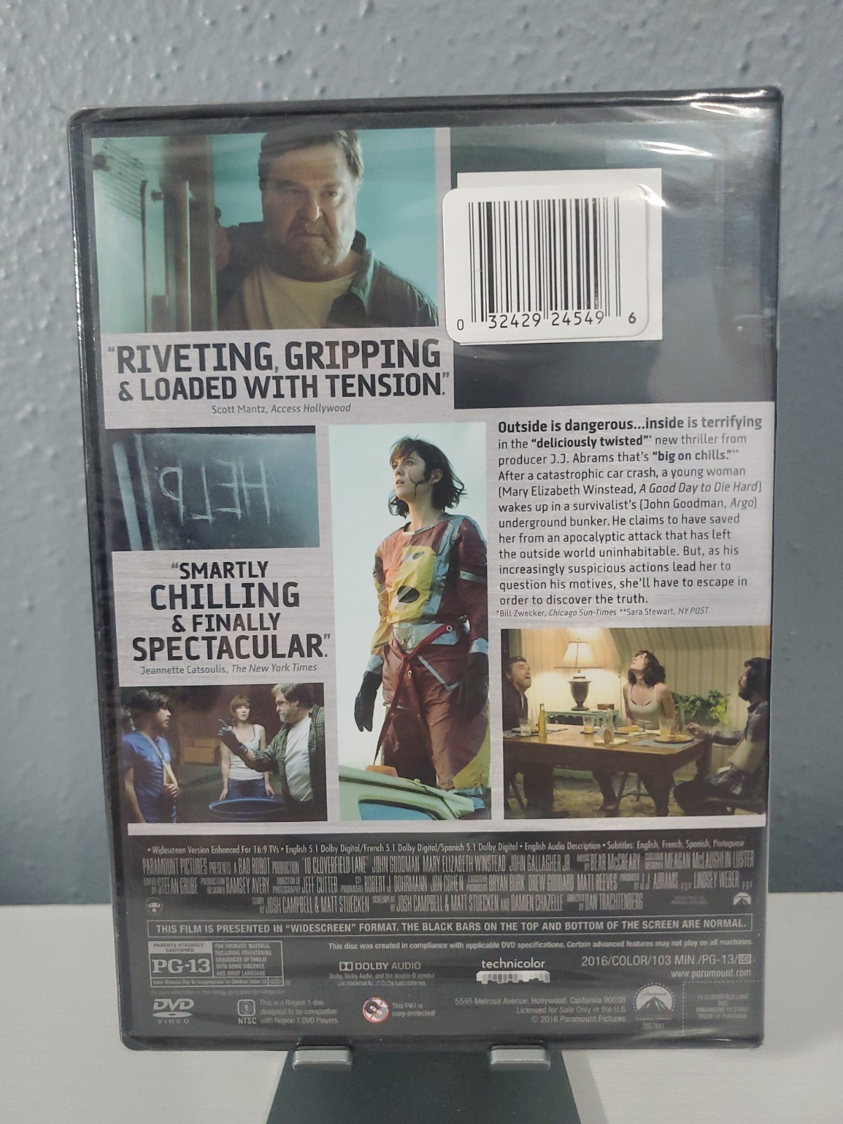 10 Cloverfield Lane (DVD, 2016, Widescreen) John Goodman Sealed Brand New