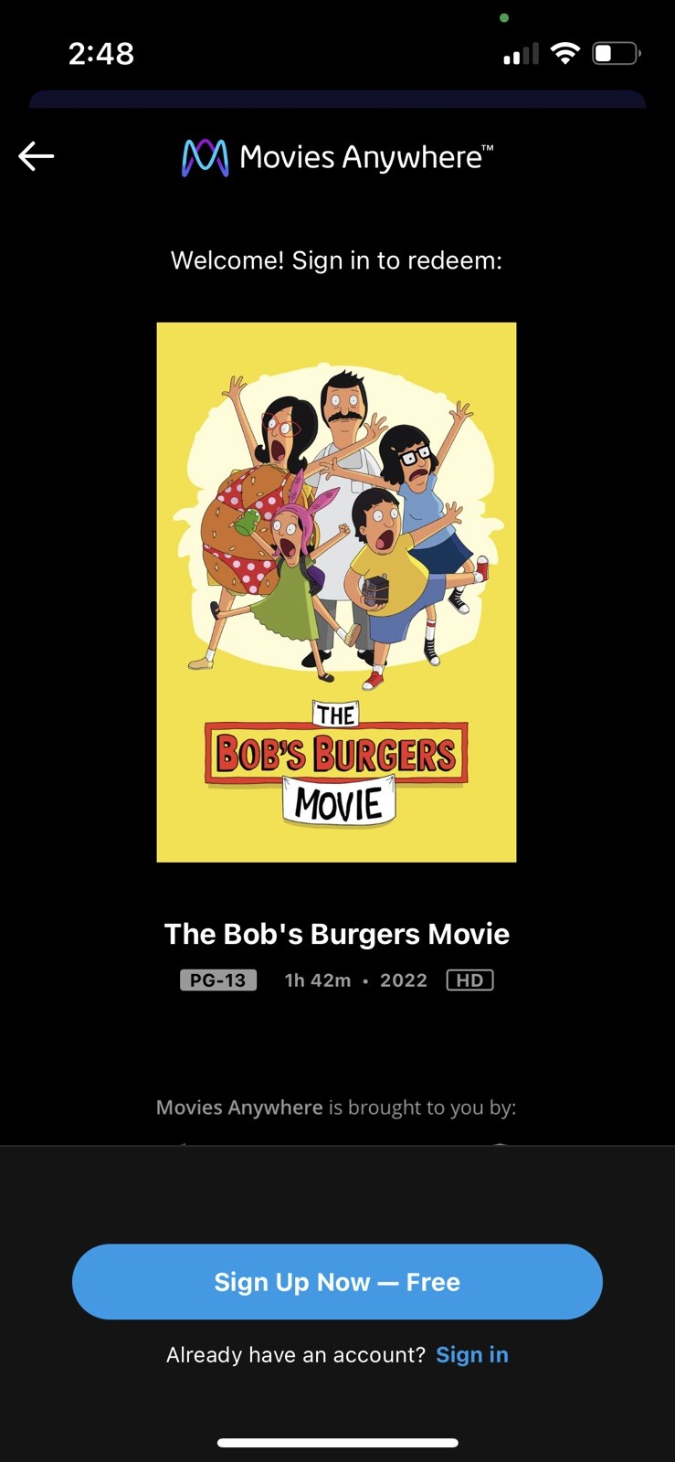 The Bob’s Burgers Movie (Blu-ray, 2022)