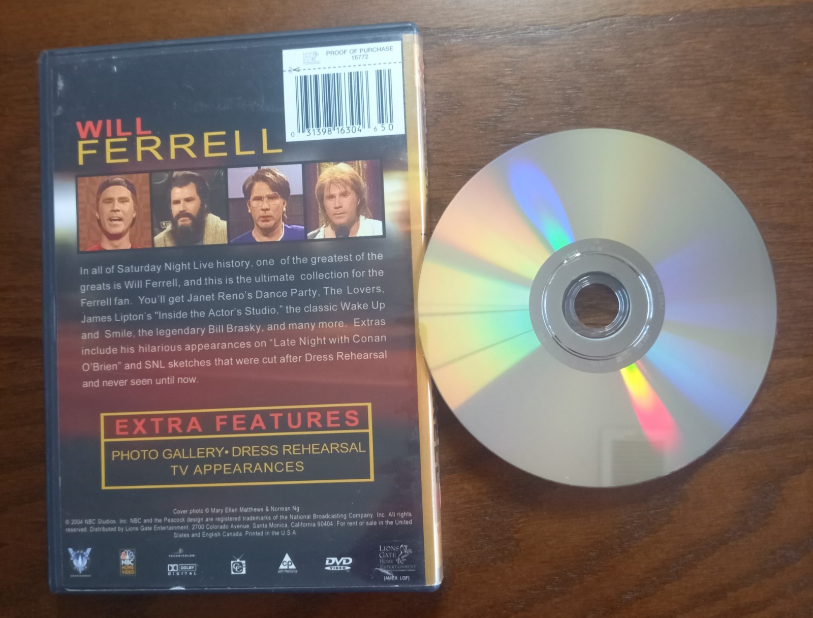 The Best of SNL: WILL FERRELL VOL 2(DVD,’04,FS)~ALEC BALDWIN~JIM BREUER~TINA FEY