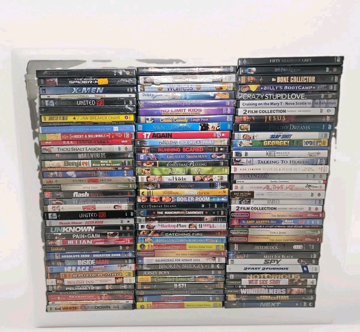 Huge Lot Of 107 Brand New DVD’s – Bulk Wholesale Lot- C900