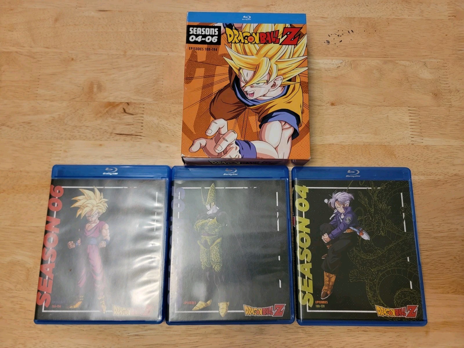 DragonBall Z Seasons 04-06 Episodes 108-194 (Blu-Ray, 12-Disc Box Set) Tested 🔥