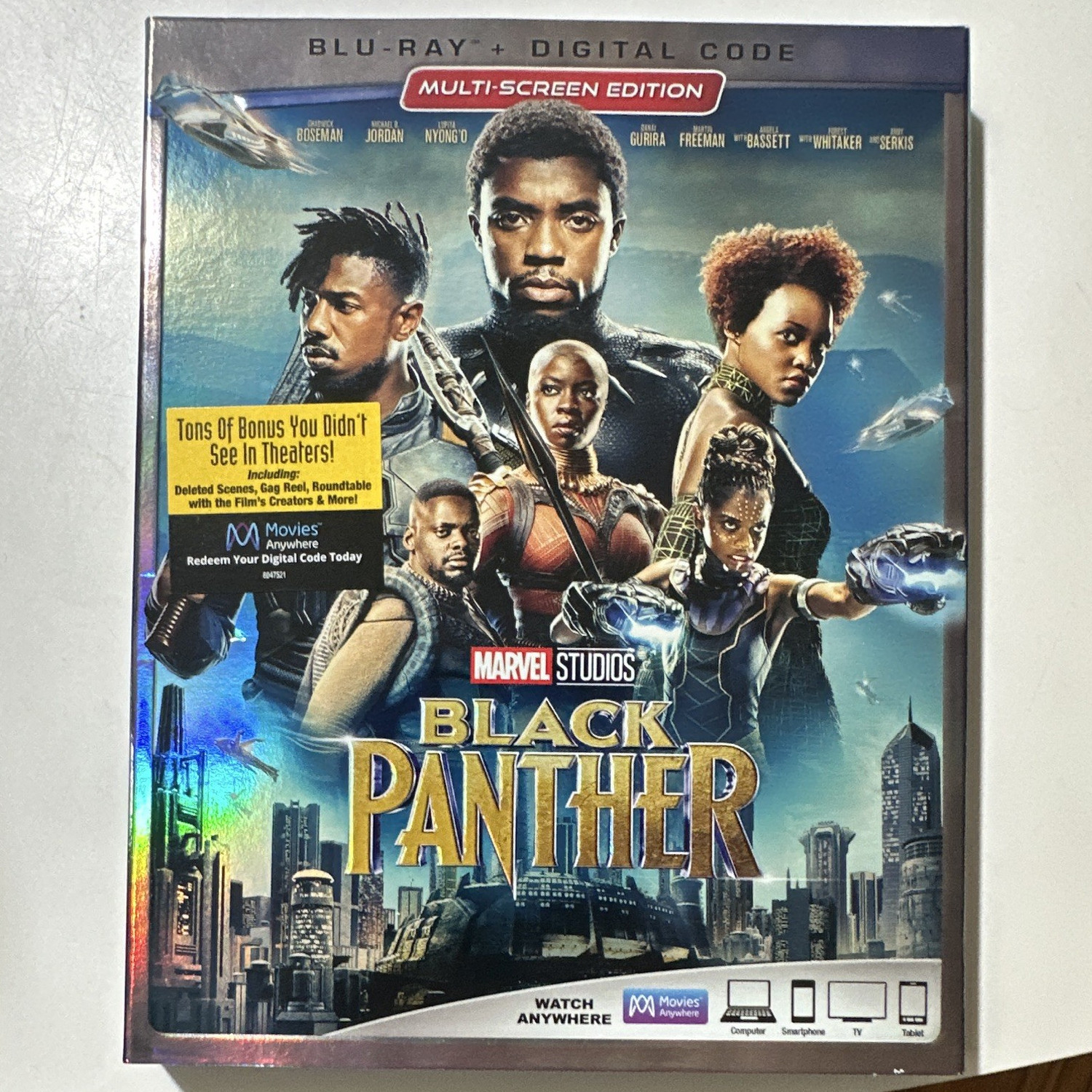Marvel Black Panther Blu-ray + Digital Copy Multi-Screen Edition PG-13 134 Min