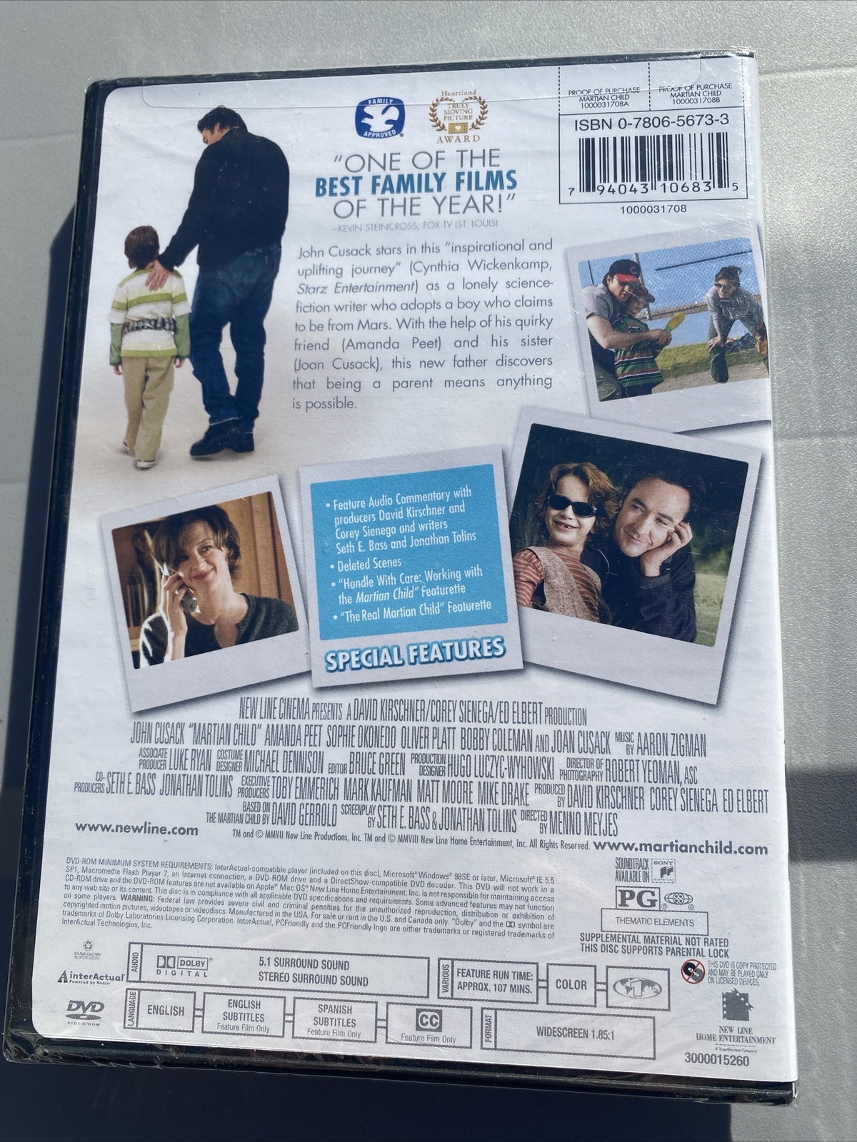 MARTIAN CHILD – John Cusack DVD NEW/SEALED