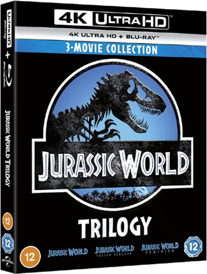 Jurassic World Trilogy 4K NEW Blu-Ray 6-Disc Set Colin Trevorrow Chris Pratt