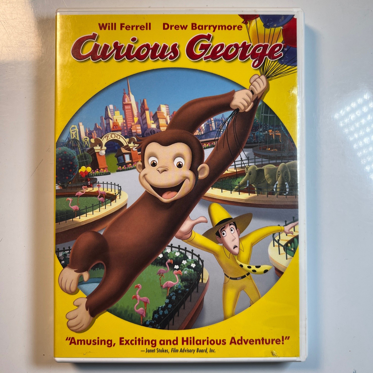 Curious George DVD 2006 Will Ferrell Drew Barrymore Full Frame Bonus Features