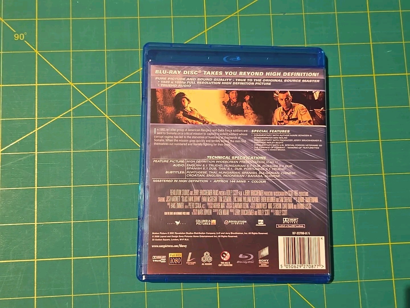 Black Hawk Down 2 Disc blu ray Movie Josh Hartnett Tom Sizemore Eric Bana