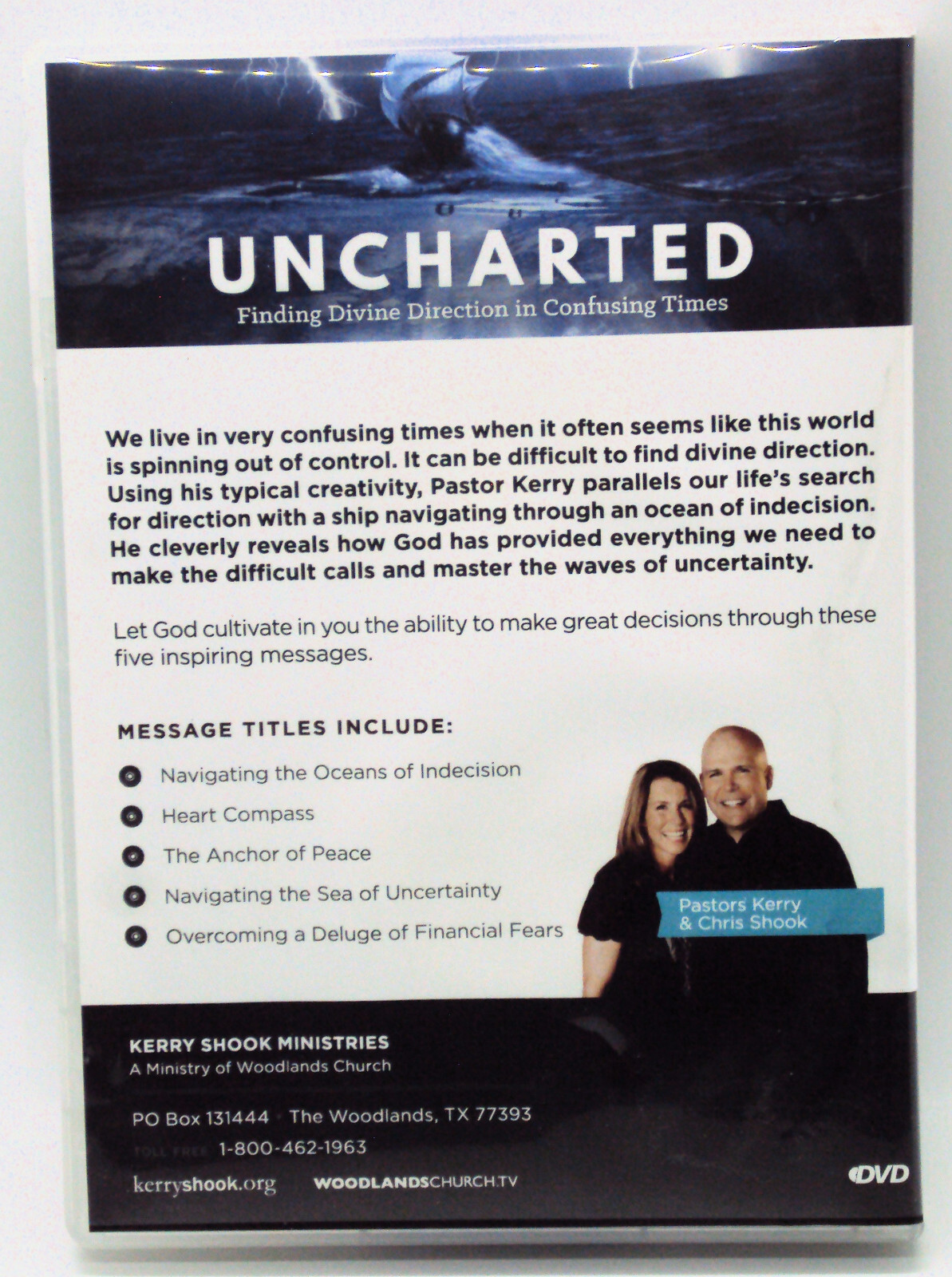 UNCHARTED DVD-R Finding Divine Direction In Confusing Time Ps. Kerry Chris Shook
