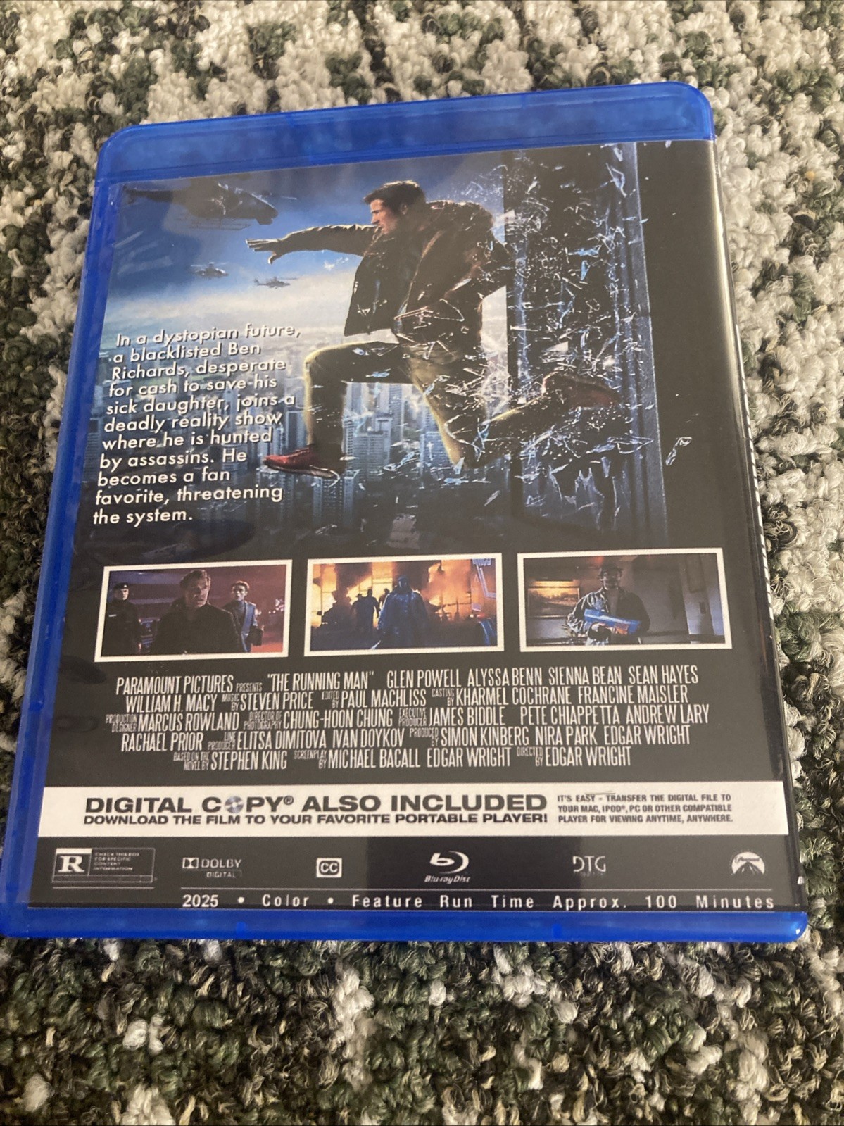 Sisu + The Running Man 2025 (Blu-ray Lot) *Custom Artwork* Read