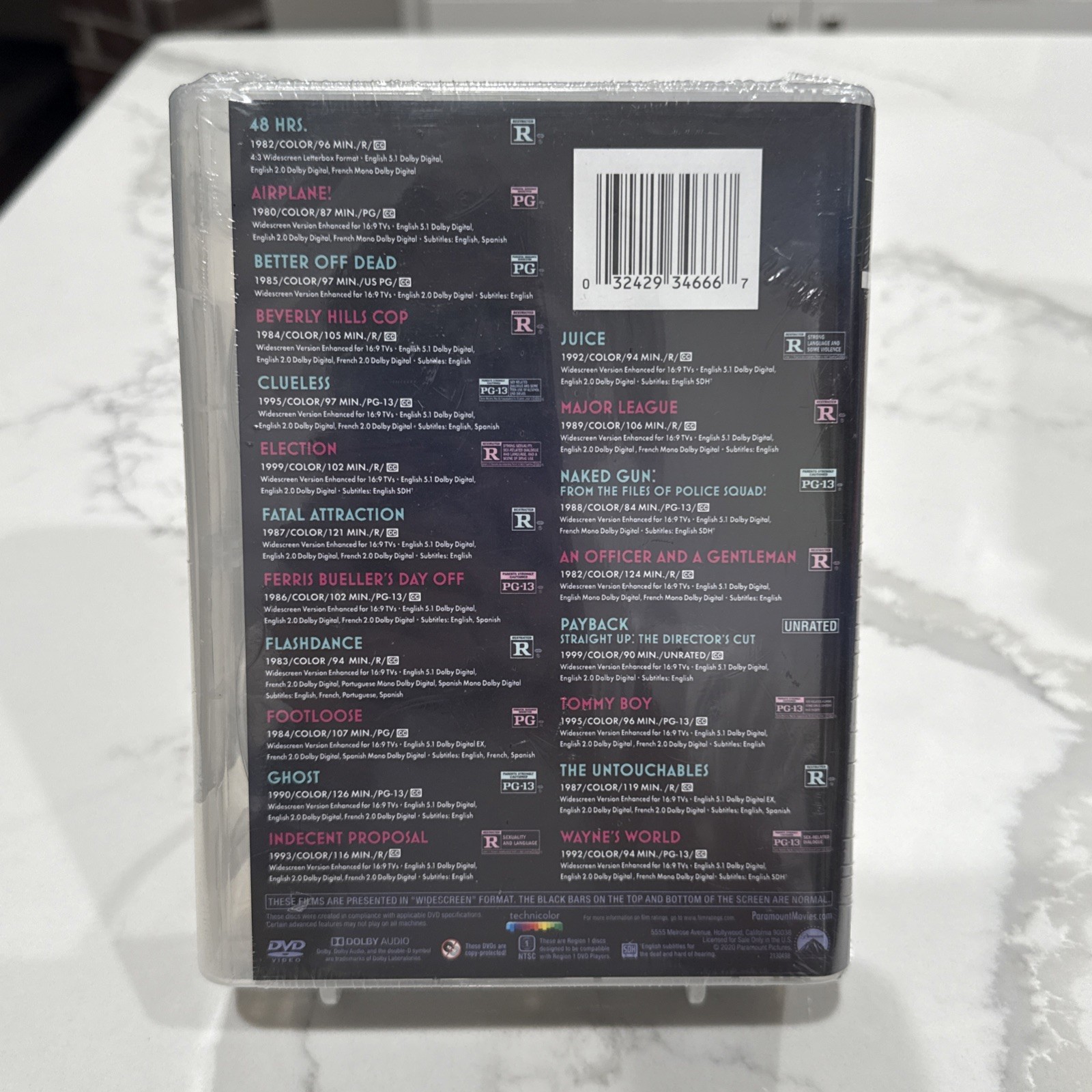 BRAND NEW Iconic Films of the ’80s & ’90s (Paramount, 20-Disc Set, 20 Films!)