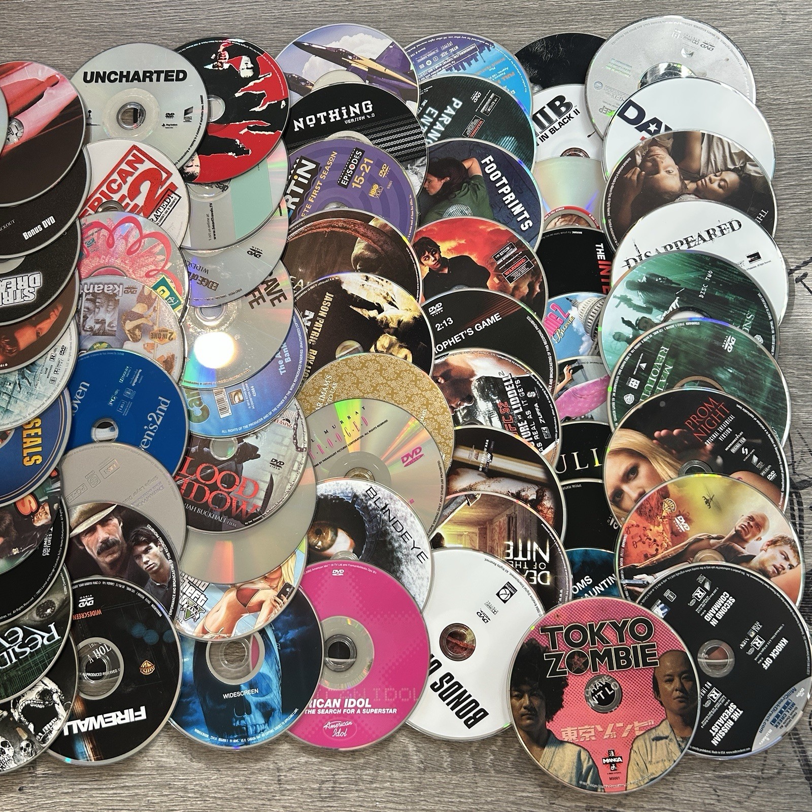 100 Wholesale lot dvd movie assorted bulk Free Shipping Video Dvds CHEAP NO CASE