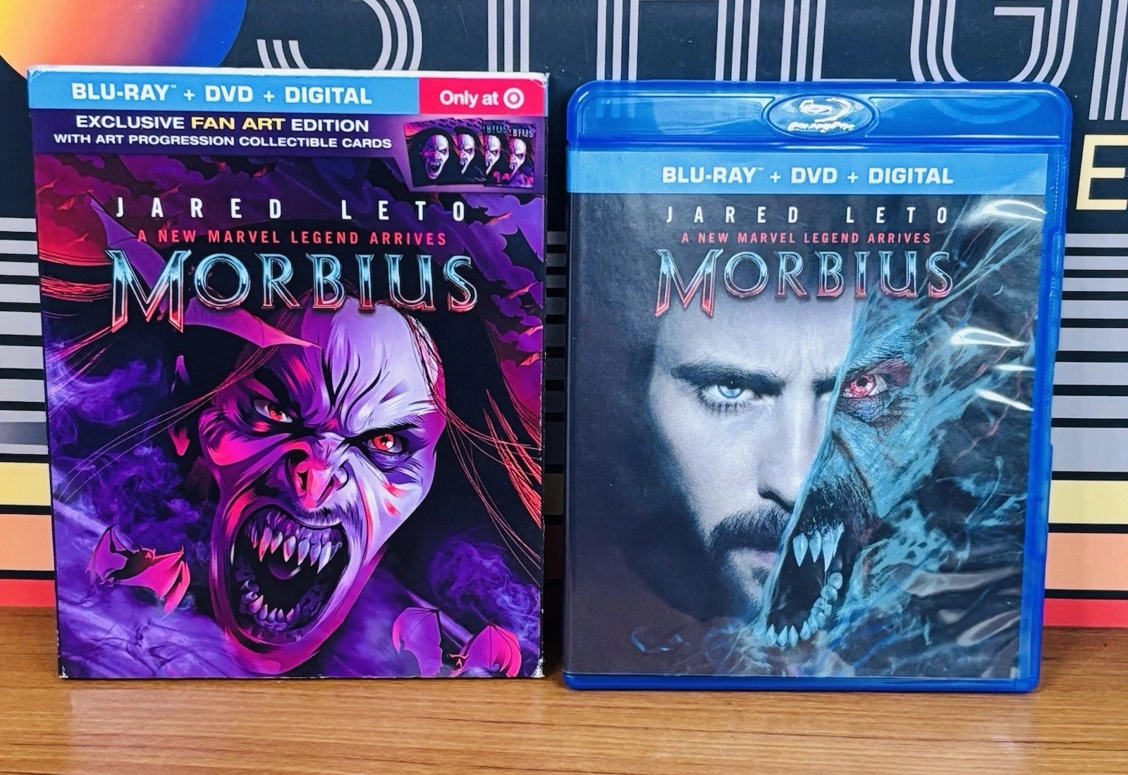 Morbius Target Exclusive Blu-ray/DVD Fan Art Edition NO Digital
