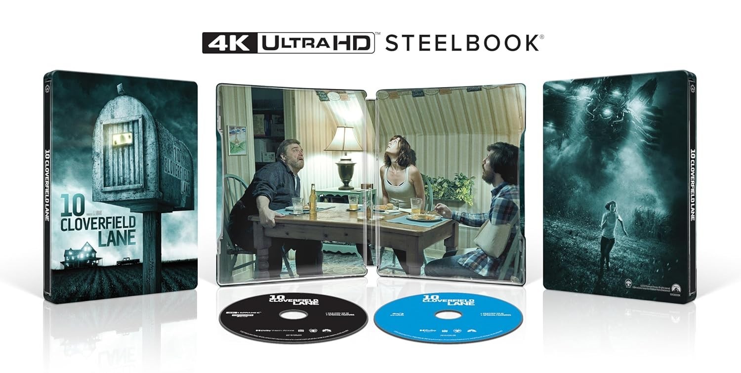 10 CLOVERFIELD LANE STEELBOOK 4K ULTRA HD NEW! SEALED!