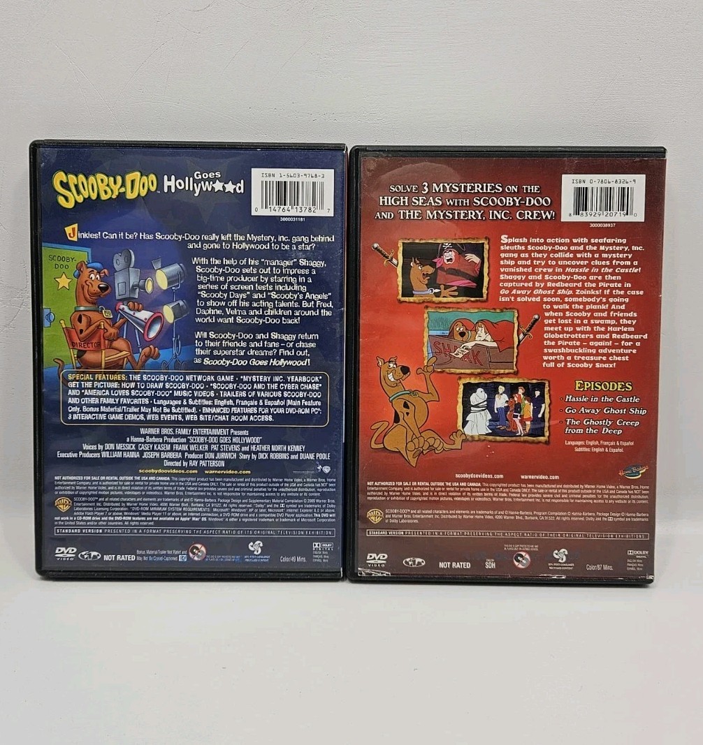 7 Scooby Doo Dvd Lot Monstrous Tails Monster Matinee Scary Holiday Original myst