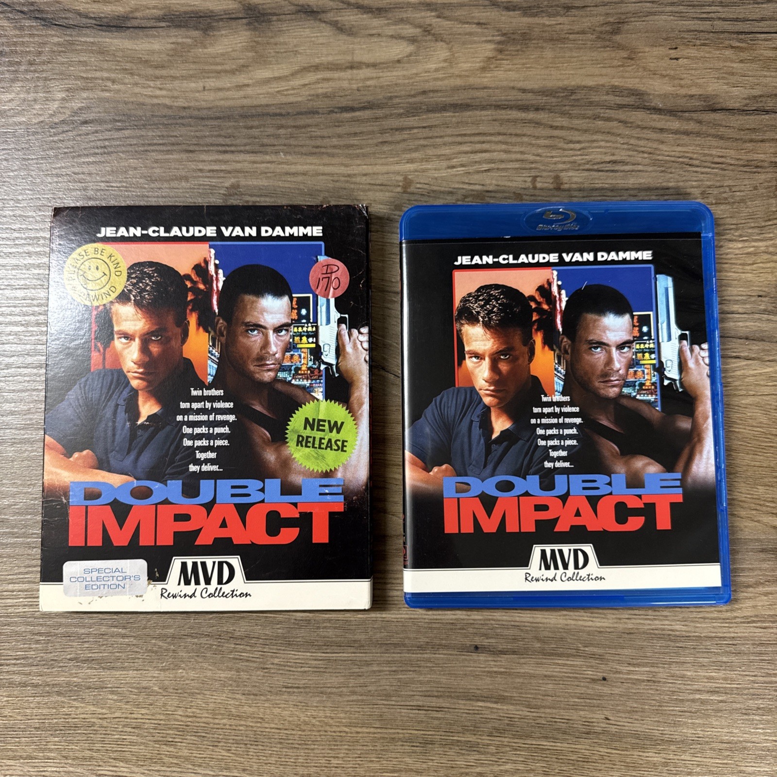 Double Impact (Blu Ray, 1991) MVD Collector’s Edition w/ Slipcover & Poster