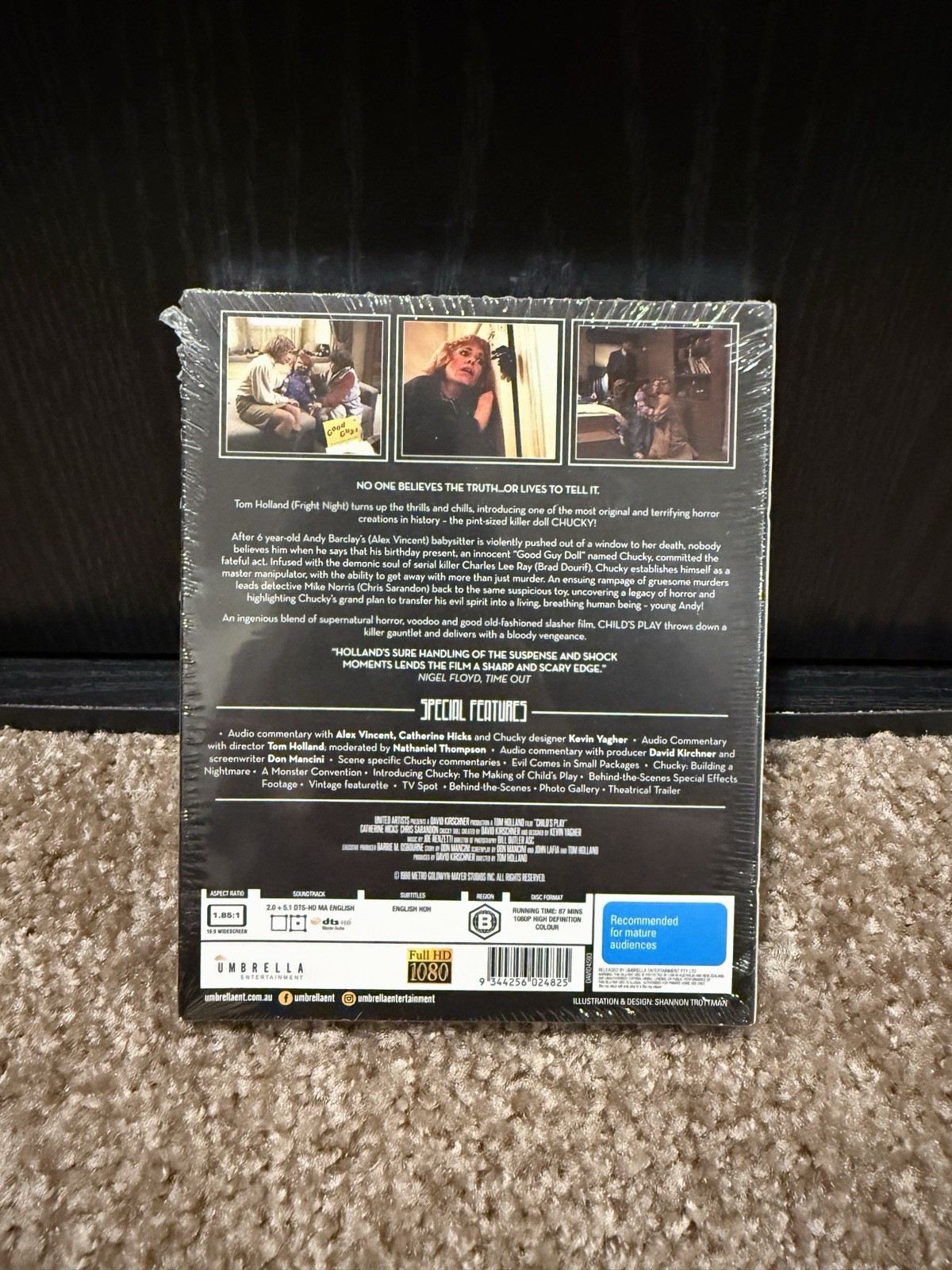 Child’s Play [Blu-Ray] 1988. Australia- REGION B. Rare & OOP! BRAND NEW!!