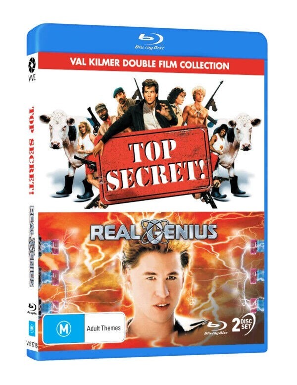 Top Secret! (1984) & Real Genius (1985) Val Kilmer Blu-Ray NEW (USA Compatible)