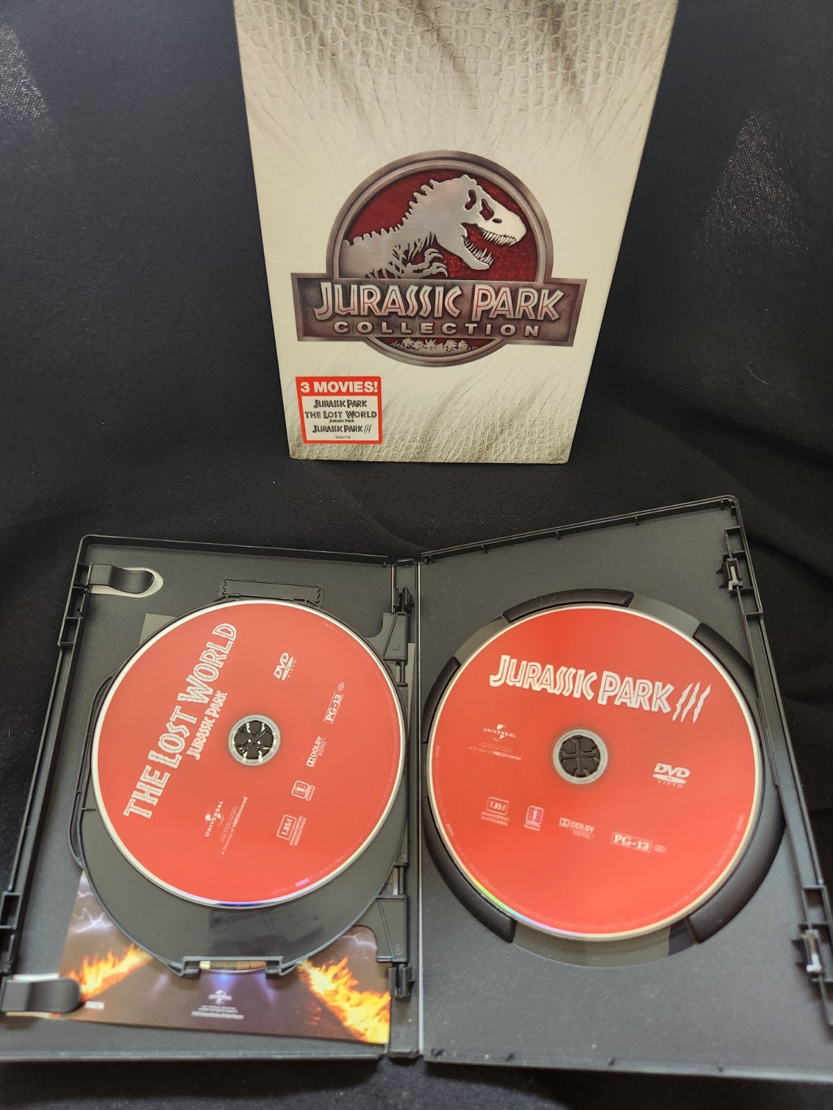 Jurassic World Dominion + Jurassic Park collection DVD 4 MOVIES preowne