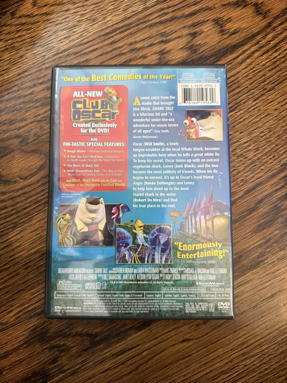 DreamWorks Animation Shark Tale DVD Full Screen PG Animation Will Smith Shrek