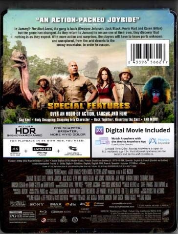 New Steelbook Jumanji: The Next Level (4K / Blu-ray + Digital)