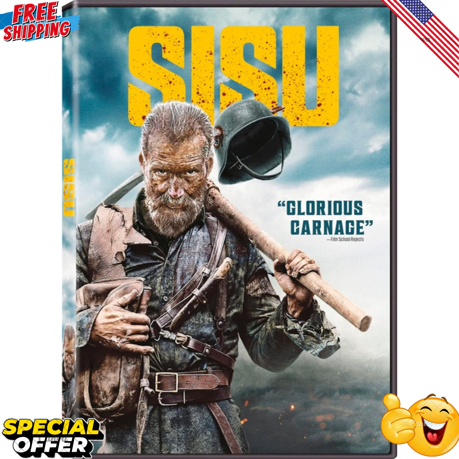 Sisu (DVD 2023) Brand New Sealed – FREE SHIPPING!!!