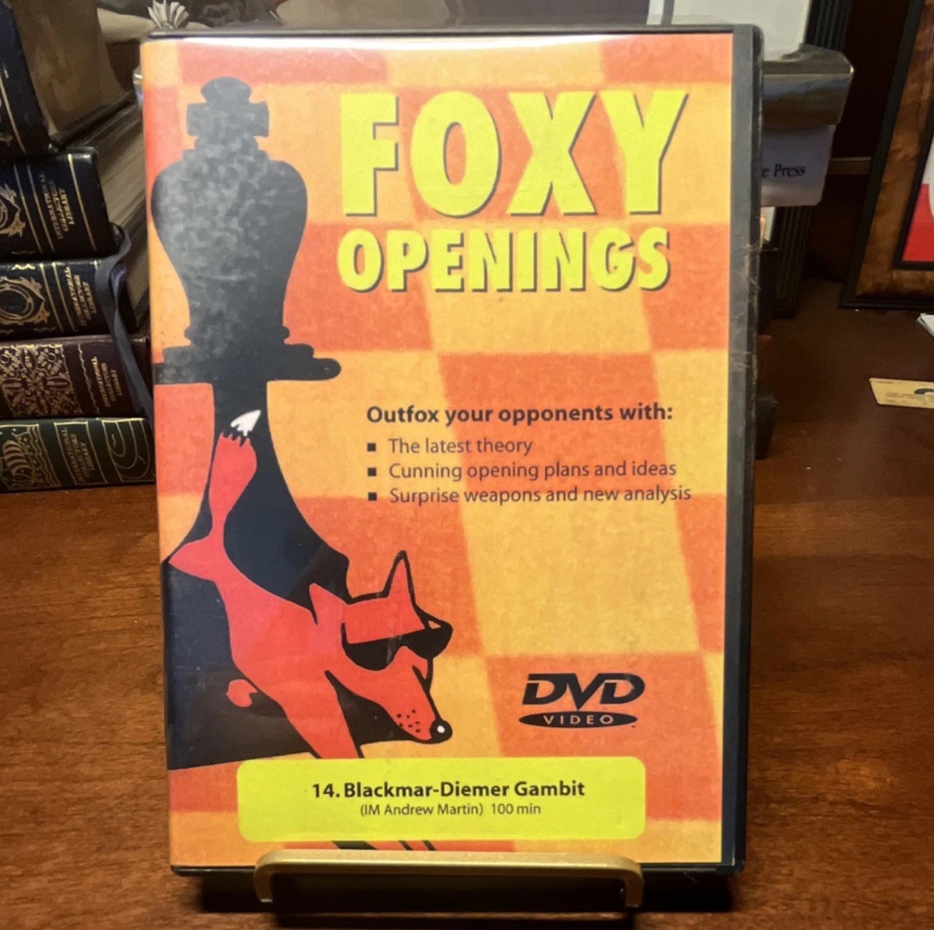 FOXY OPENINGS – Vol 14 – Blackmar-Diemer Gambit Educational Chess DVD 100 Min
