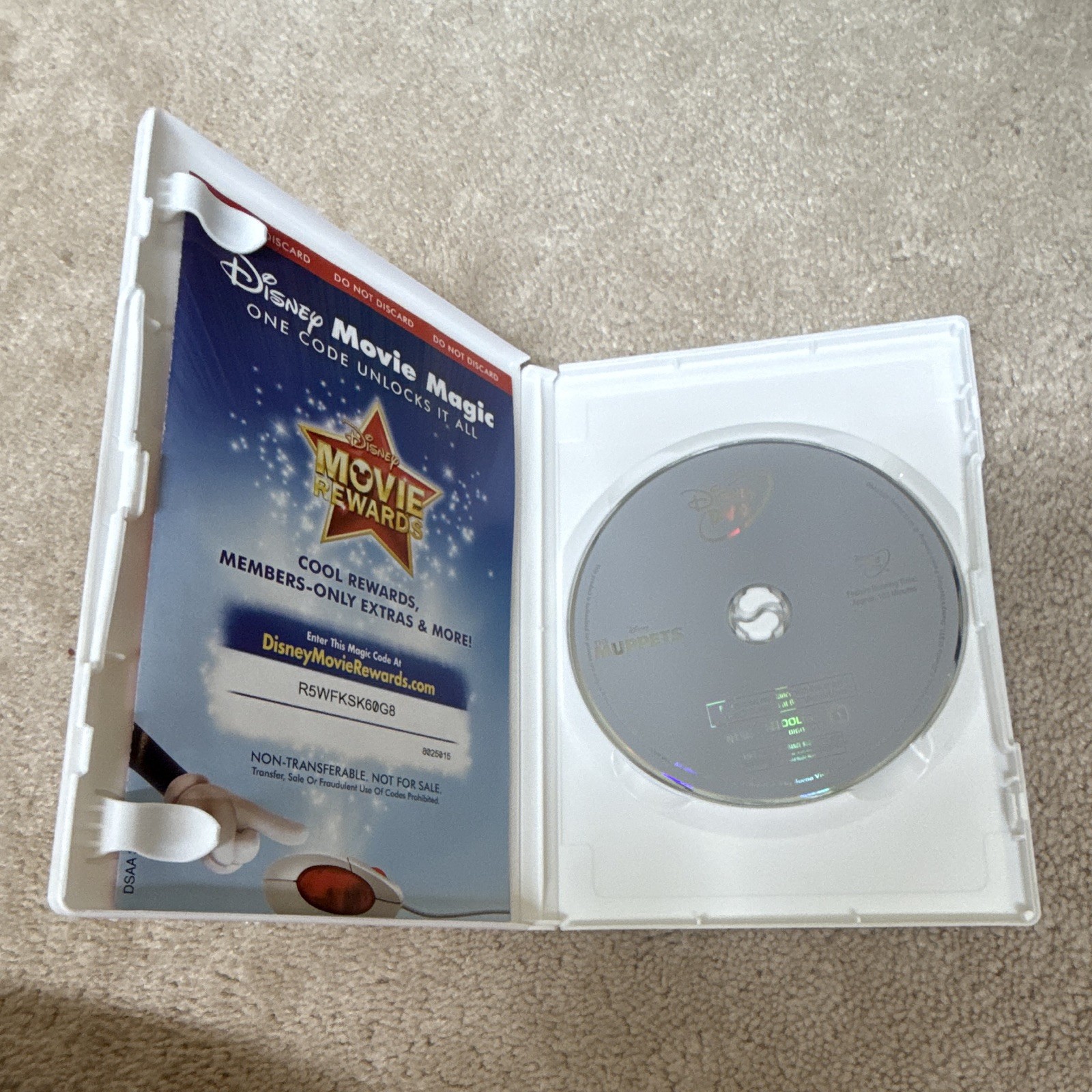 Disney The Muppets (2012) DVD PG 103 Min NTSC Widescreen Eng/Fre/Spa