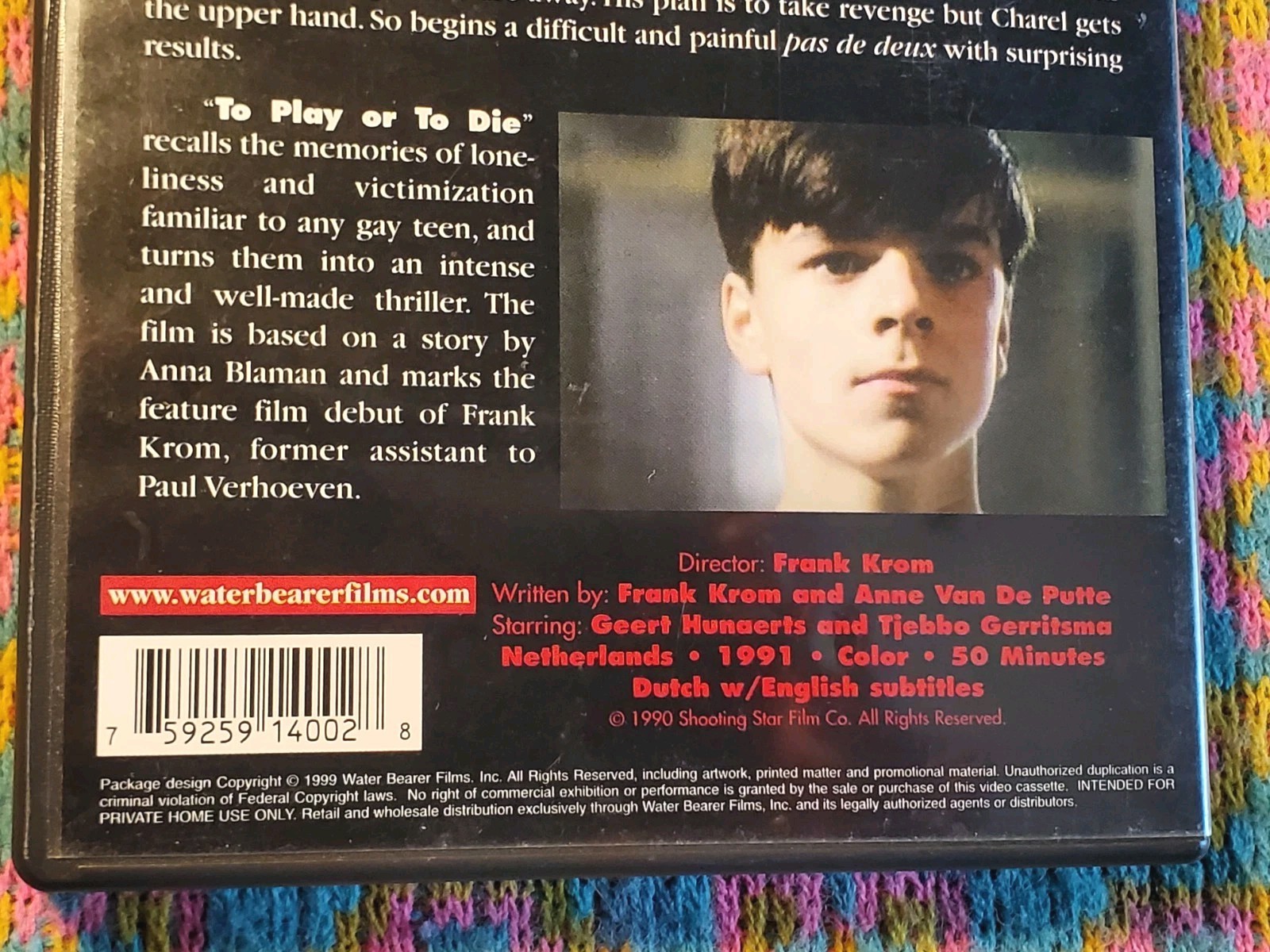 To Play or To Die (DVD, 1991) LGBTQ Gay Interest Indie Dutch Drama [Eng Subs]