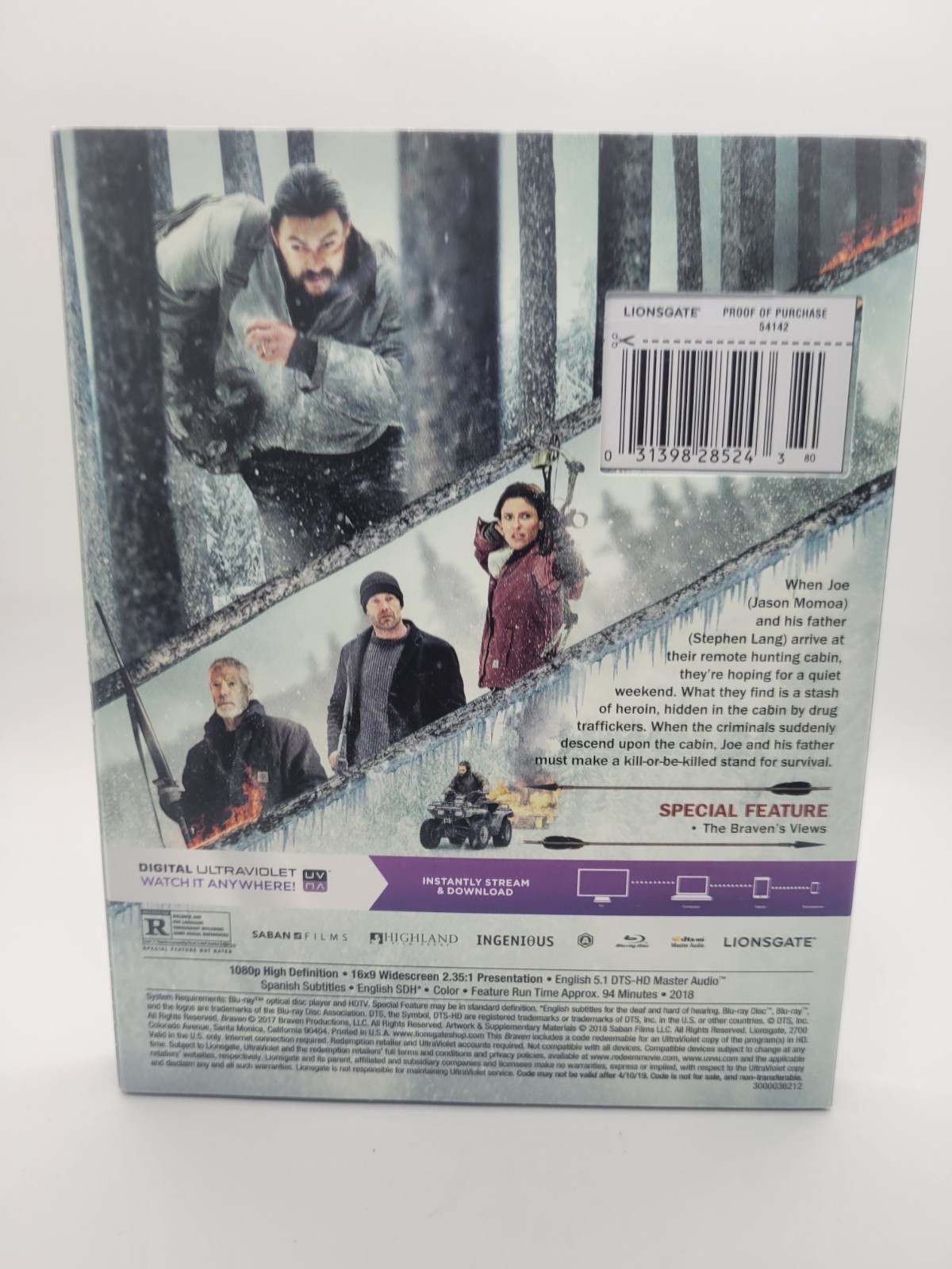 Braven (Blu-ray, 2018) New Sealed