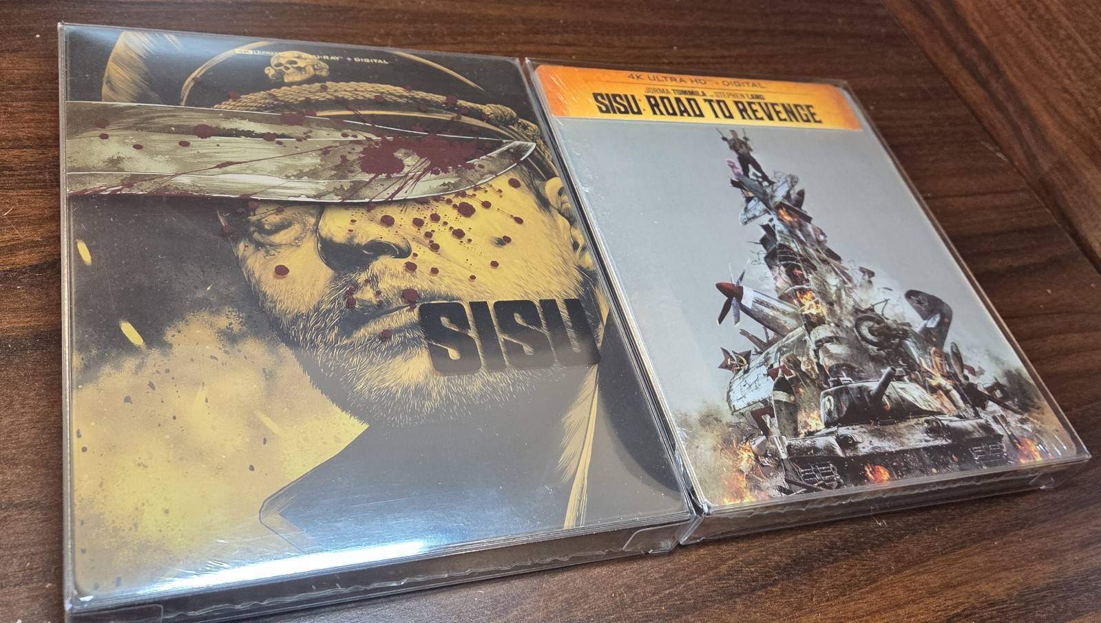 Sisu 1 + 2 Steelbooks (4K) NEW (Sealed)-w/PROTECTIVE SLEEVES-Free Box Shipping