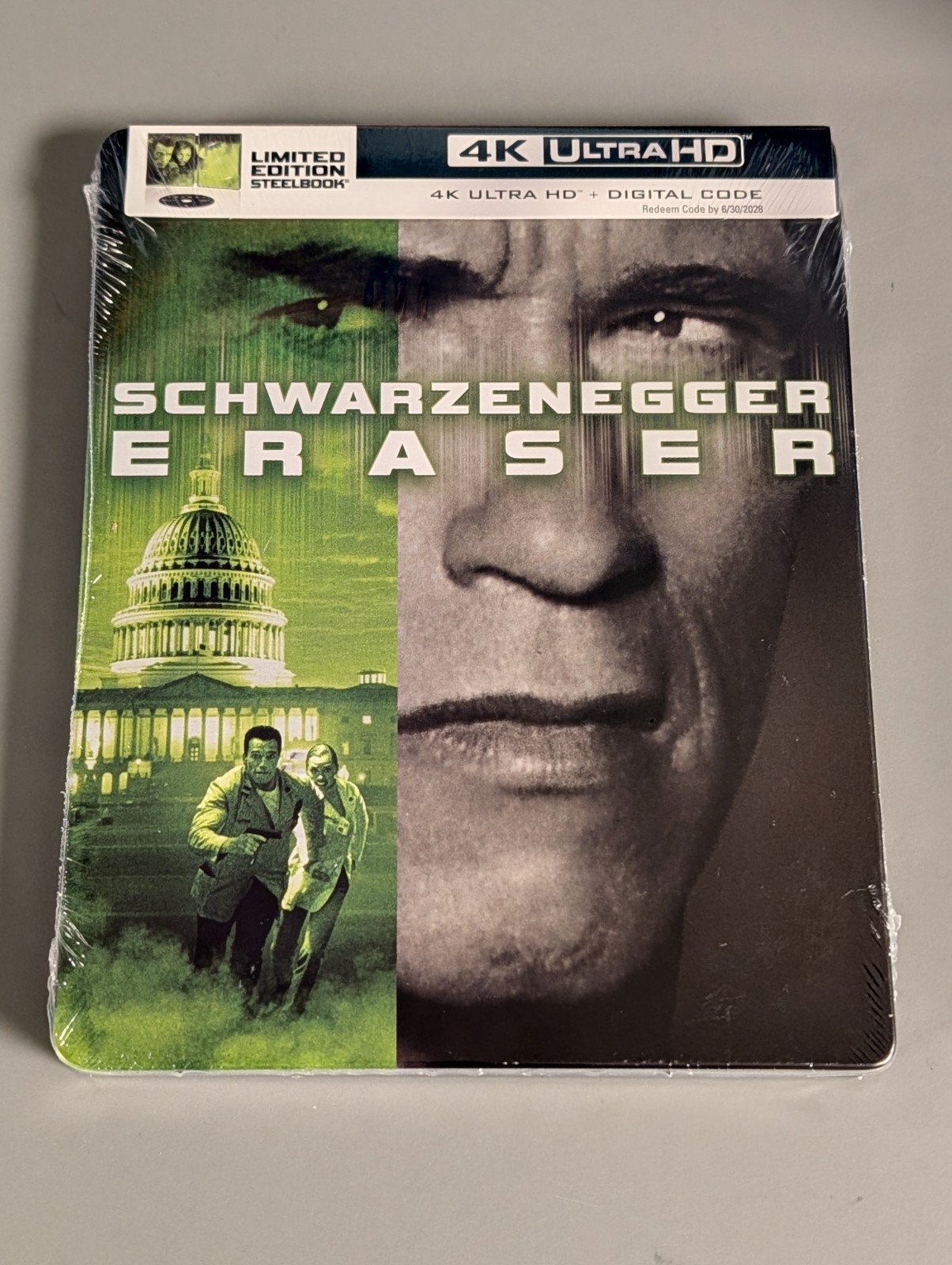 BRAND NEW *ERASER* LIMITED EDITION 4K UHD BLU-RAY & DIGITAL STEELBOOK