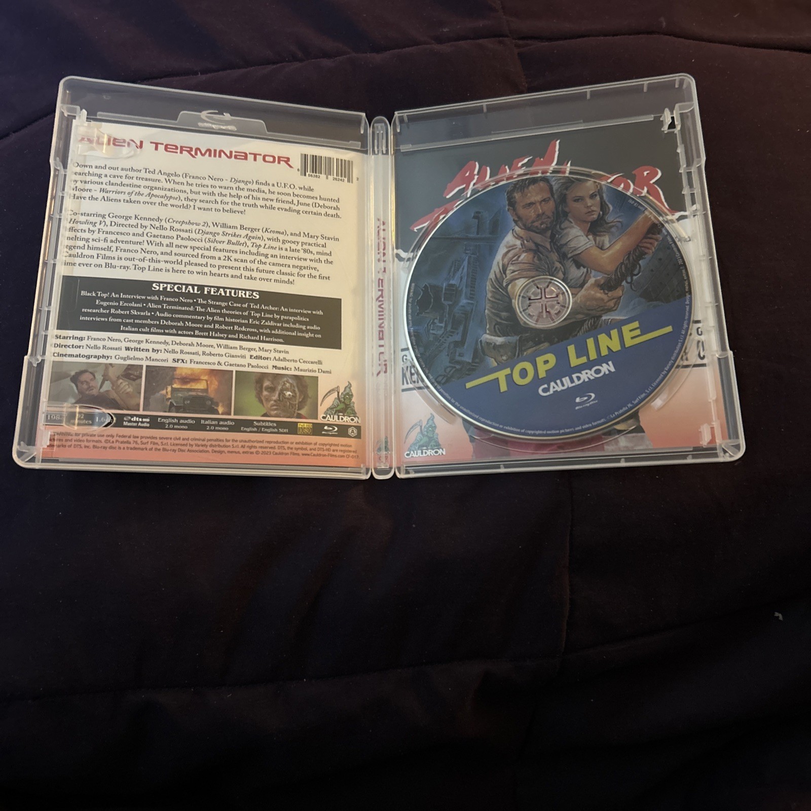 Top Line (Cauldron Blu-ray, 1988) MINT, Classic Franco Nero Action Film