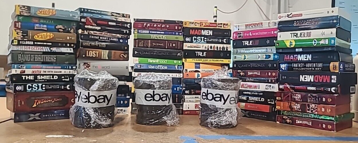 Lot of 100 Used ASSORTED TV-Shows- 100 DVDs = 20+ Shows Wholesale lot