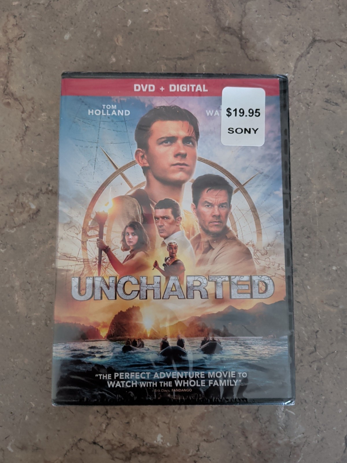 Uncharted (DVD, 2022) BRAND NEW!! SEALED!!