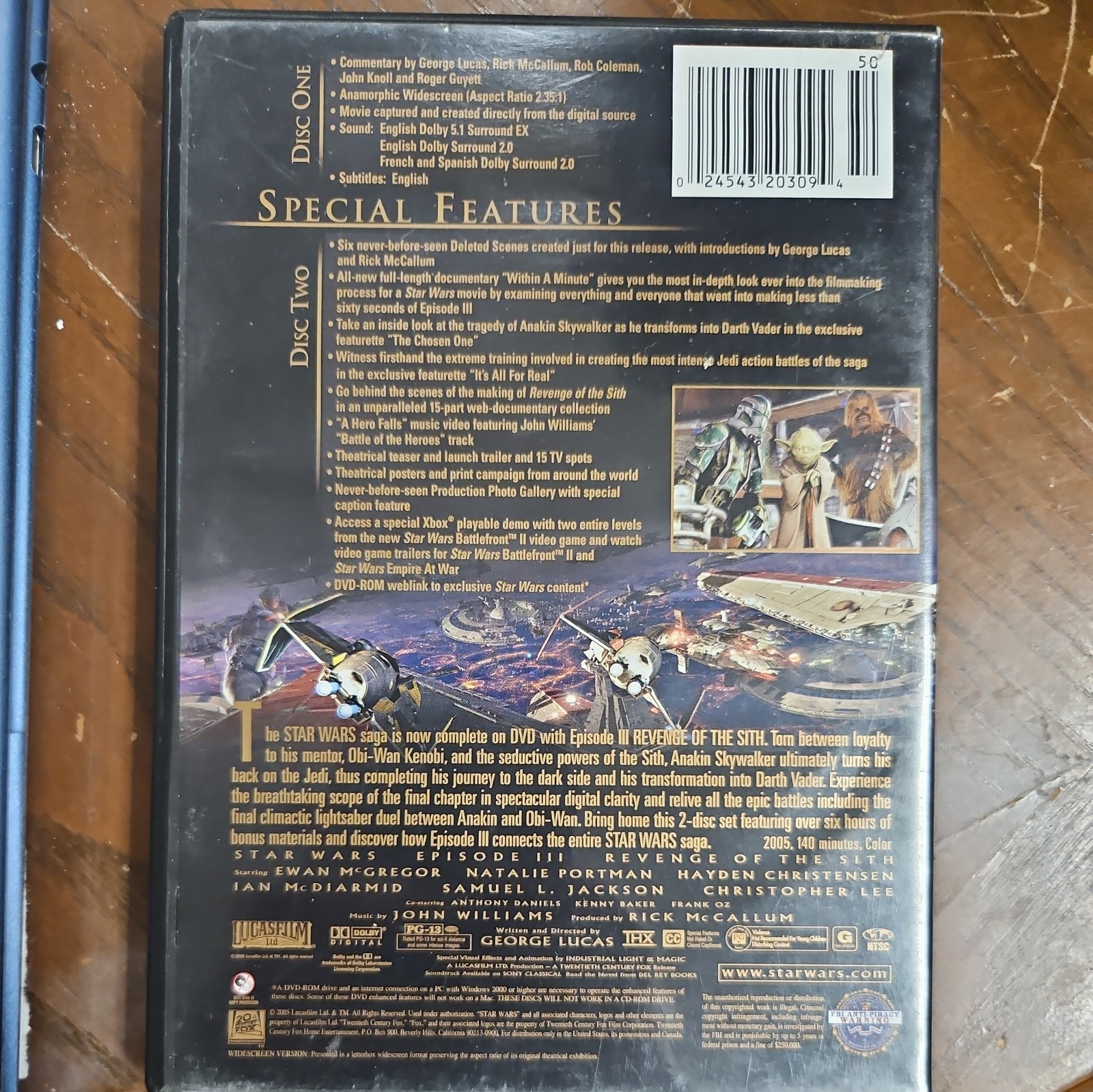 Star Wars: Episode III – Revenge of the Sith ABIS (DVD, 2005, 2-Disc Set)