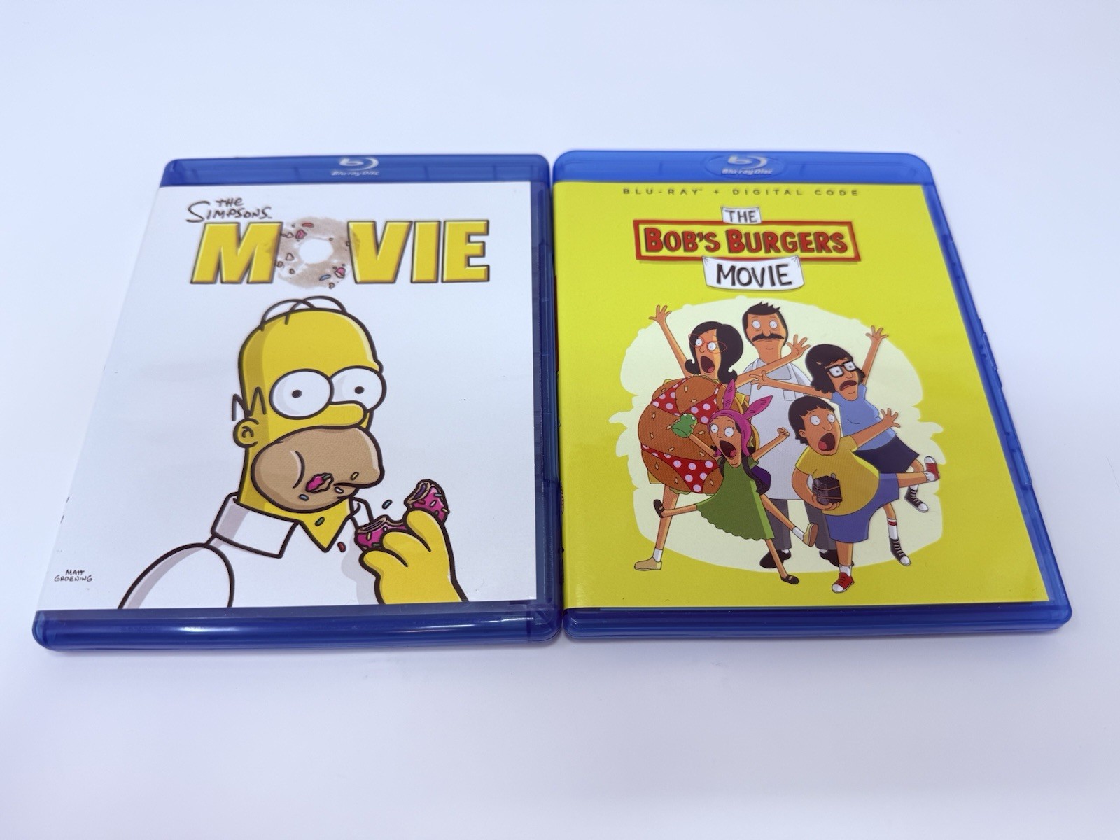 The Simpsons & Bob’s Burgers Movie Blu-Ray Bundle Lot Animated Comedy
