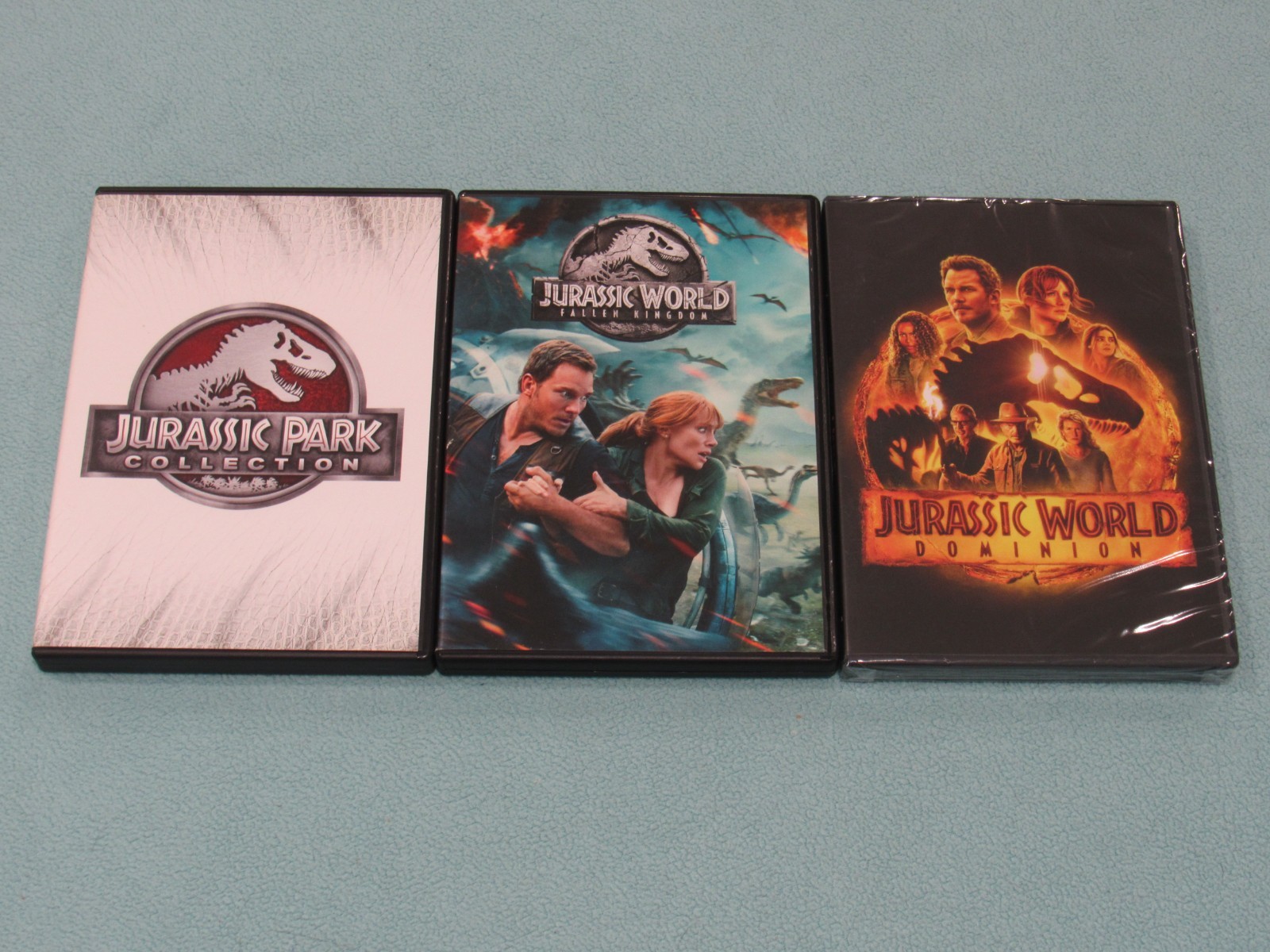 6 DVD Lot: JURASSIC PARK TRILOGY & WORLD TRILOGY Complete Collection (8 Discs)