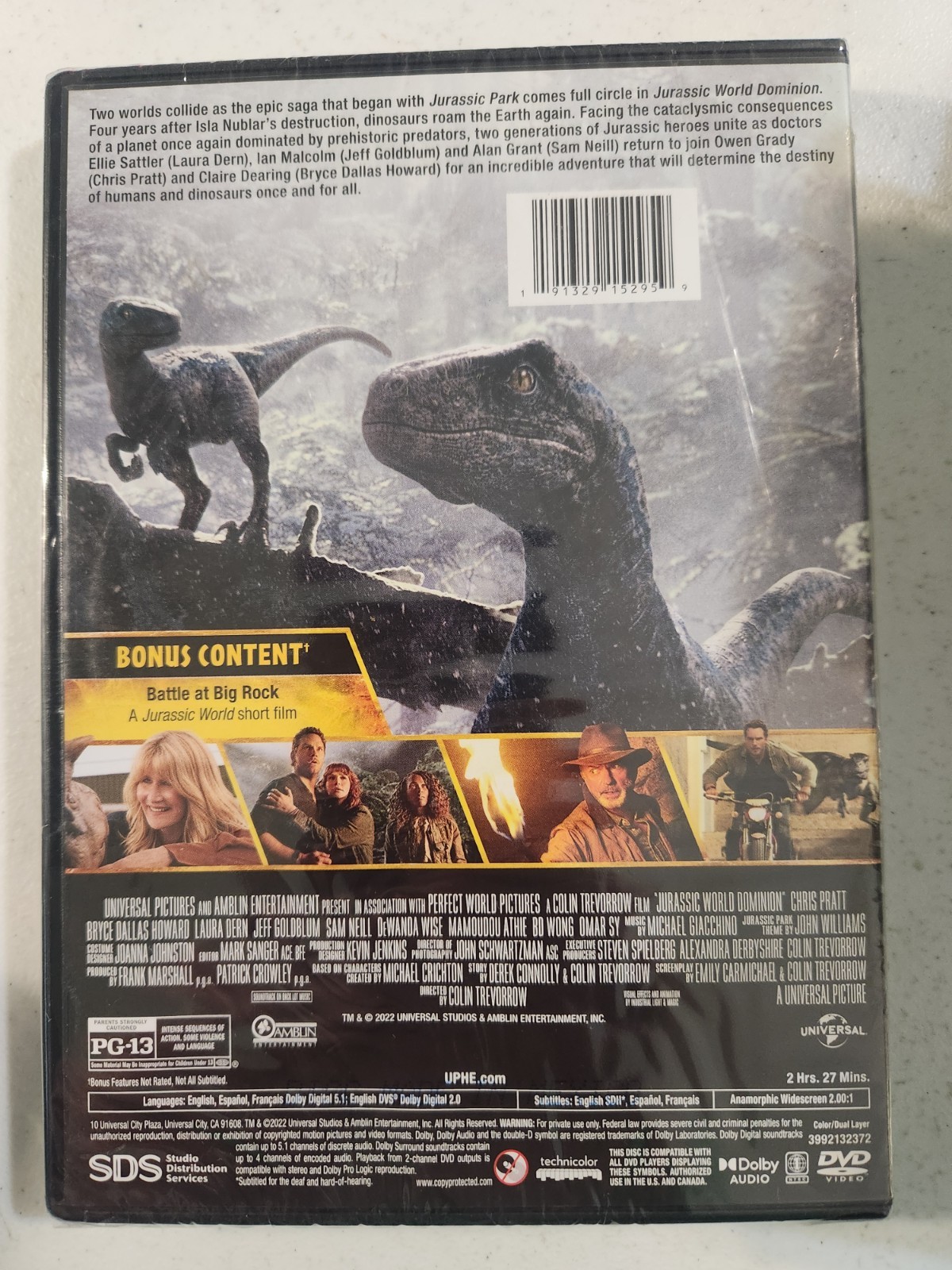 Jurassic World Dominion (DVD, 2022)