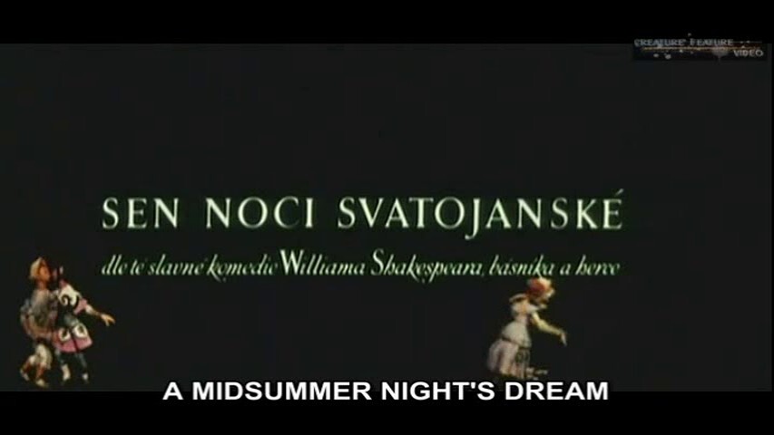 A MIDSUMMER NIGHT’S DREAM (1959, Czech puppetation)