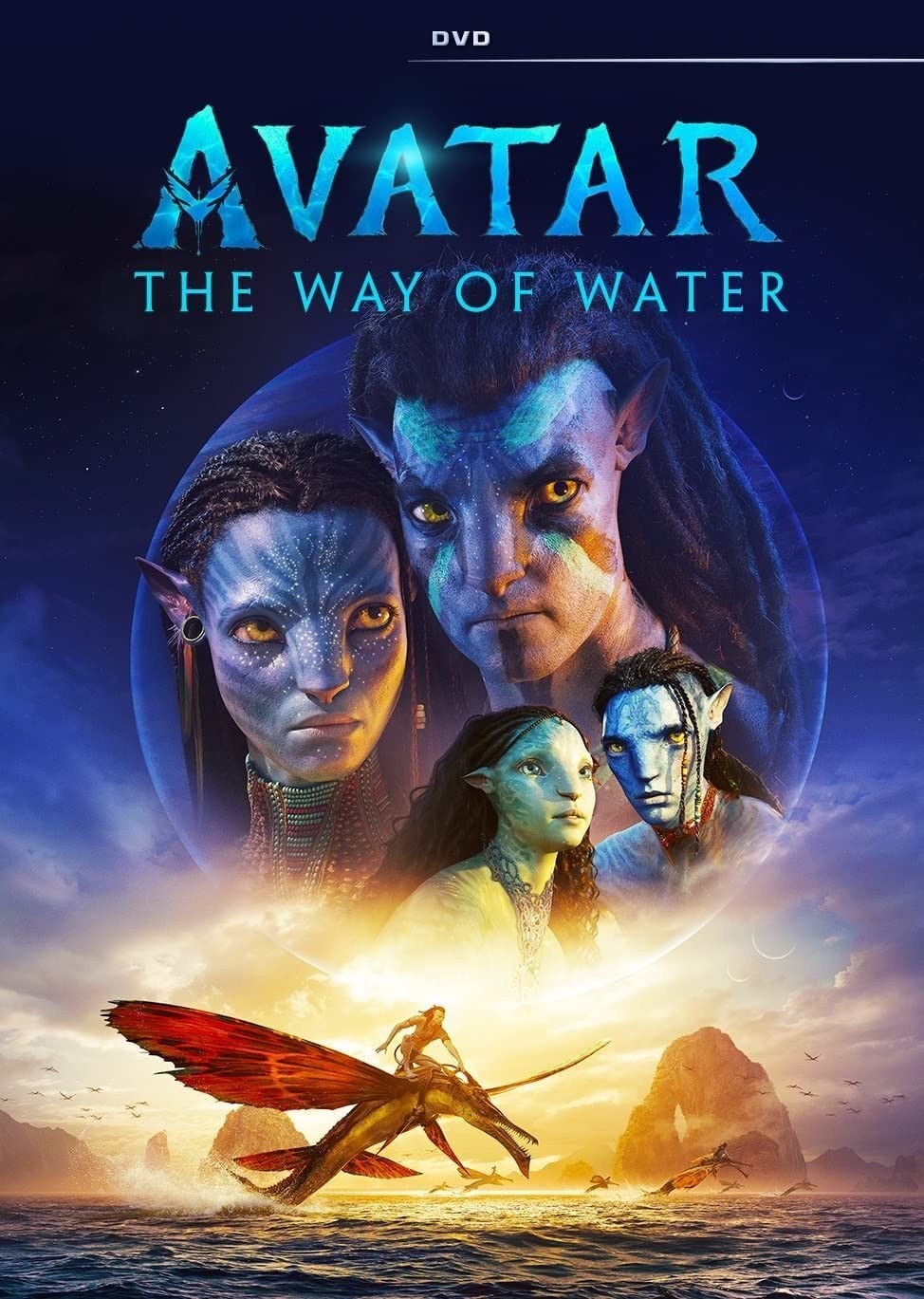 Avatar: The Way of Water (DVD) Sam Worthington Zoe Saldana Sigourney Weaver