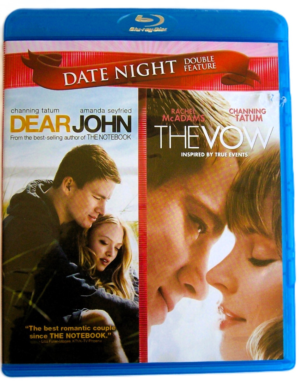 Dear John / The Vow (Blu-ray, 2012, LIKE NEW, Double Feature) Channing Tatum