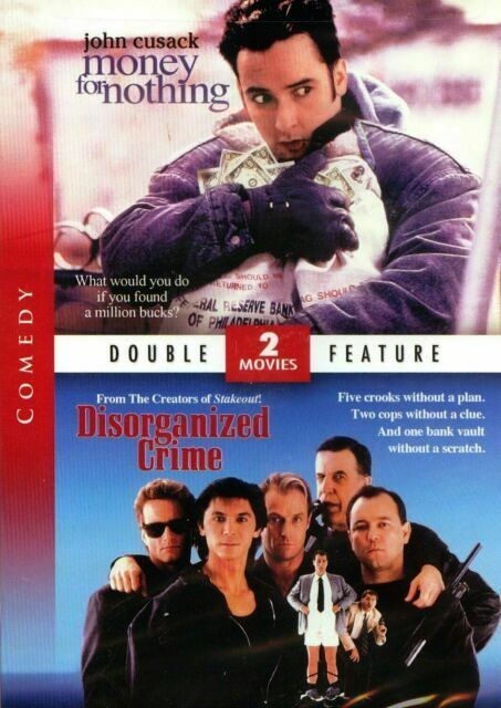 Money For Nothing / Disorganized Crime: John Cusack Double Feature DVD NEW