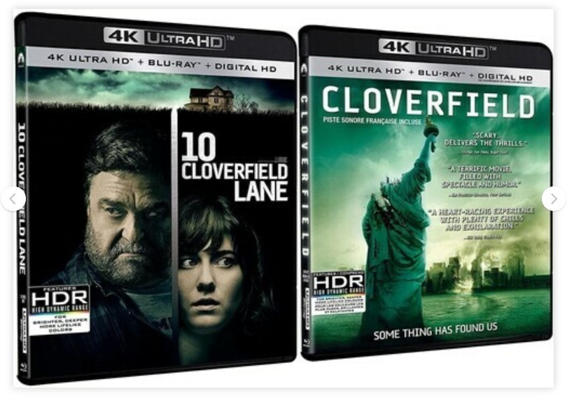 10 Cloverfield Lane / Cloverfield -New 4K UHD Blu-ray Set, 4K Mastering – NEW