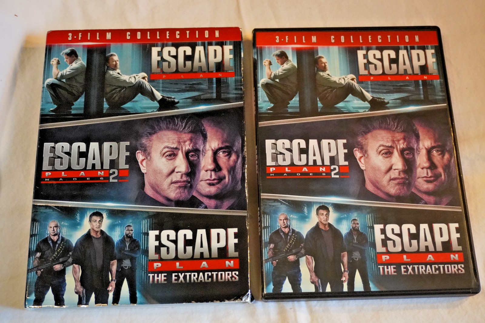 Escape Plan: 3-Film Collection (DVD) Syvester Stallone, Arnold Schwarzenegger