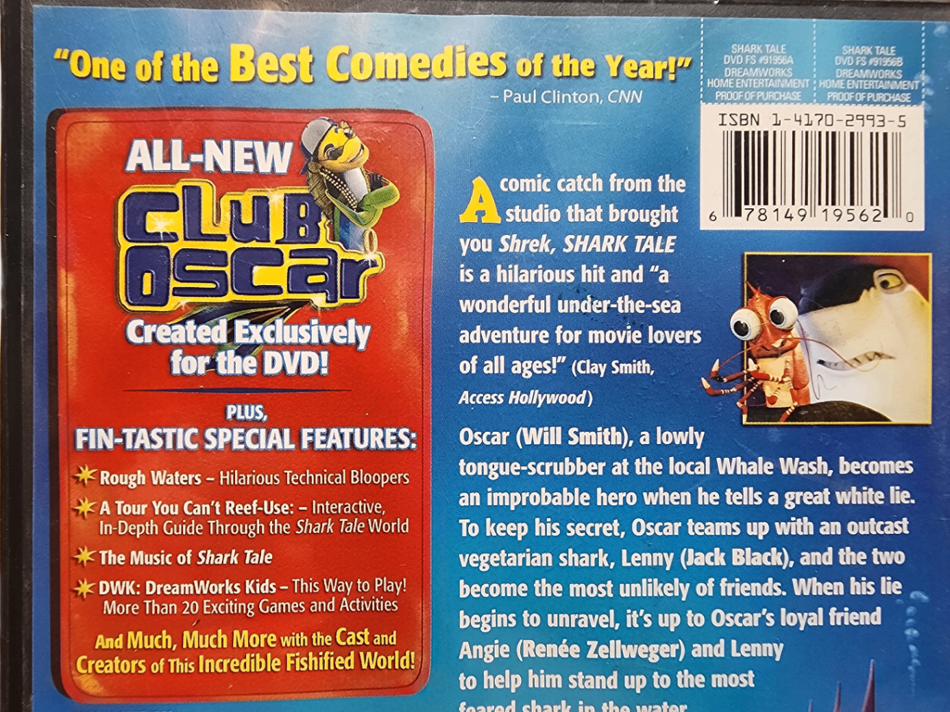 Shark Tale DVD 2004 Full Screen Will Smith Robert De Niro Jack Black