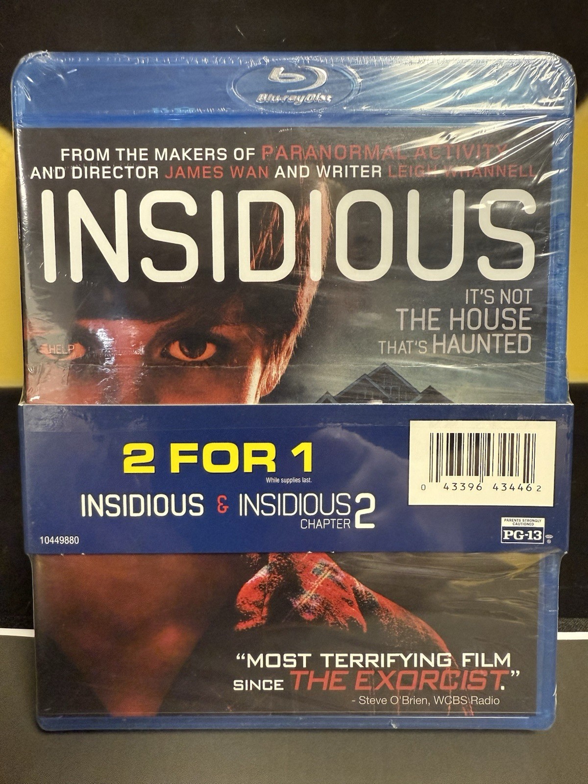 Blu-Ray Insidious & Insidious Chapter 2 For 1 Patrick Wilson Rose Byrne Sealed